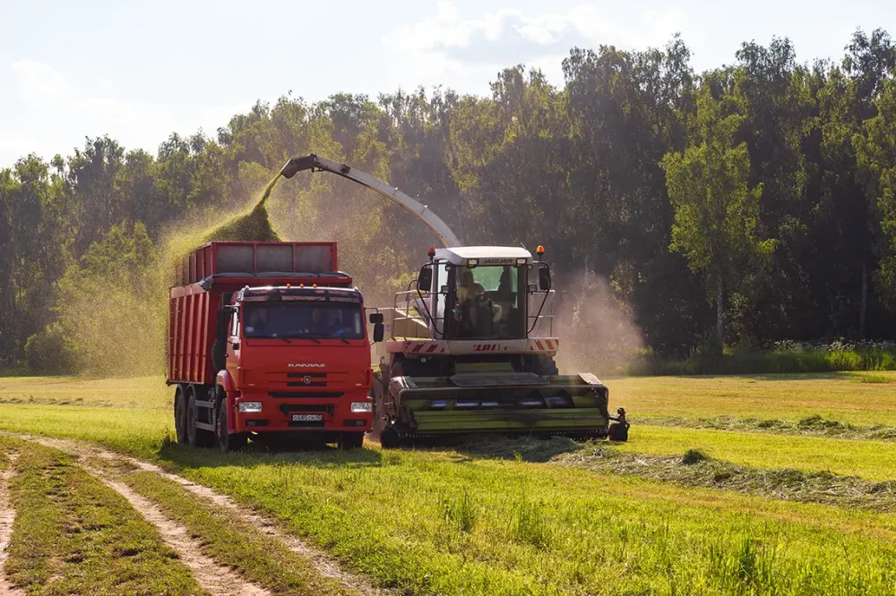 Transporteur agricole à Saméon